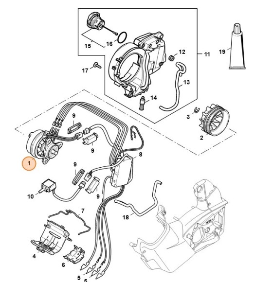 Електродвигун STIHL 12526000200