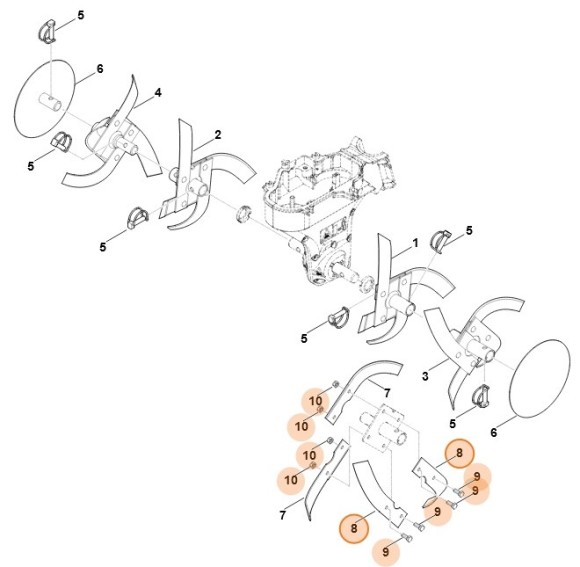 Набор ножей левый (62417103100)