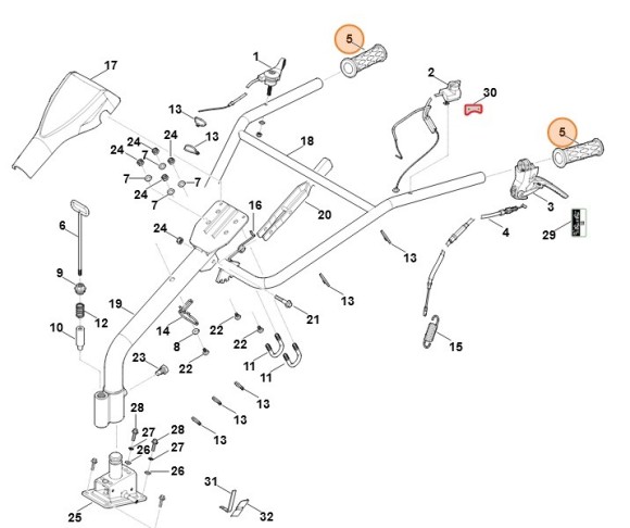 Рукоятка STIHL 62507114400