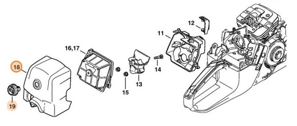 Кришка коробки карбюратора STIHL 11351401900