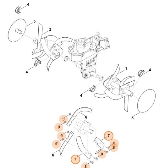 Набор ножей левый (62427103100)