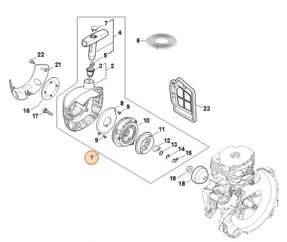 Пусковий пристрій STIHL 41481904002