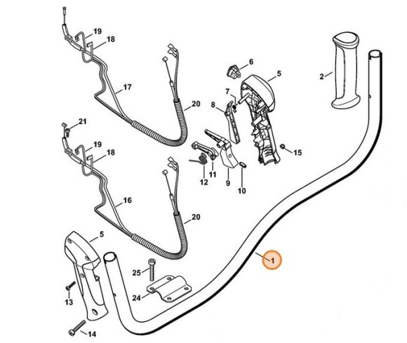 Трубчата рукоятка STIHL 41447901700