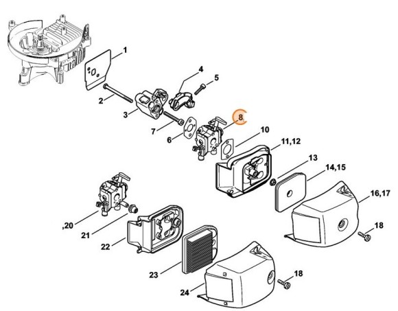 C1Q-S225B карбюратор (42371200618)