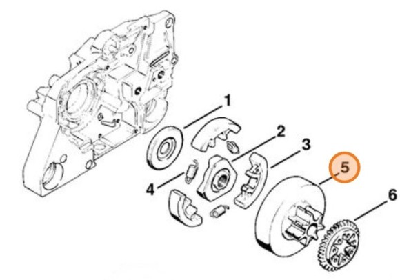 Ланцюгова зірочка 3/8" 7 зубів STIHL 11196402000