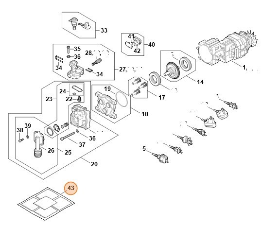 Набор пакетов для смазки (5х2г) (49500071012)