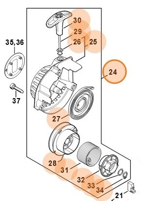 Пусковий пристрій STIHL 41491904000