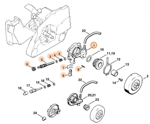 Масляный насос регулируемой производительности (11216403203)