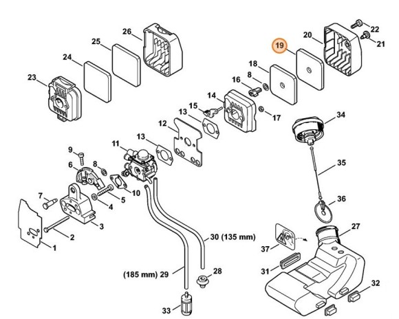 Фільтр грубої очистки STIHL 41371241501