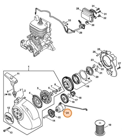 Електродвигун STIHL 42446000200