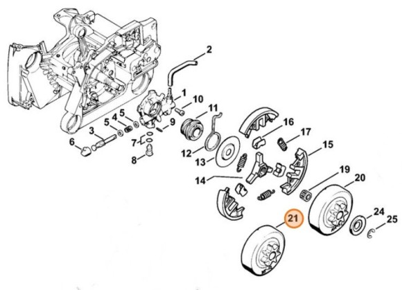 Ланцюгова зірочка 3/8" 7 зубів STIHL 11226402002