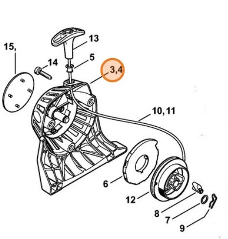 Пусковий пристрій STIHL 41801904002