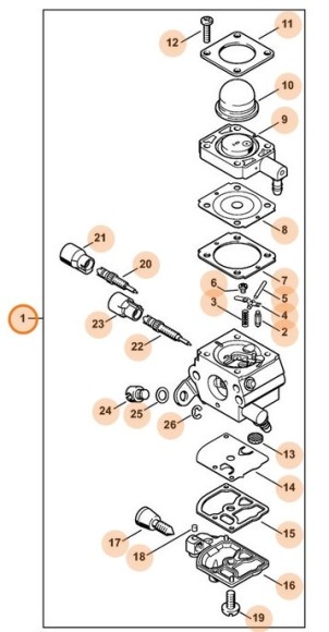 C1Q-S278C карбюратор (42281200610)