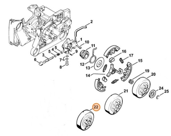 Ланцюгова зірочка 3/8" Picco 7 зубів STIHL 11226402006