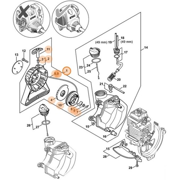 Пусковий пристрій STIHL 41821904000