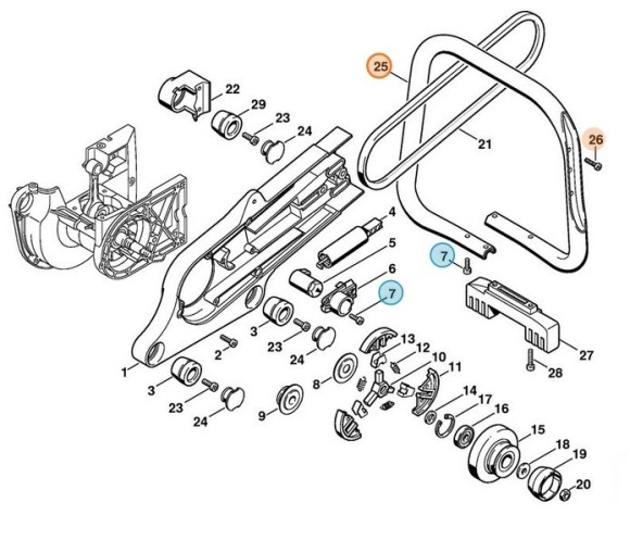 Трубчата рукоятка STIHL 42237901750