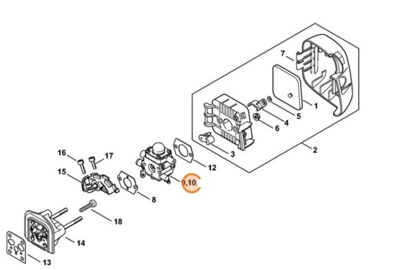 C1Q-S282C карбюратор (41401200623)