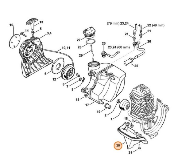 Захисне прикриття STIHL 41803506502