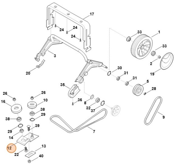 Тримач STIHL 62907104505