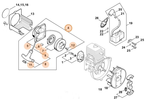 Пусковий пристрій STIHL 42261904006