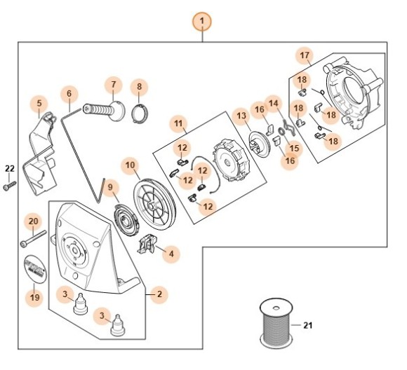 Пусковий пристрій STIHL 42831904023