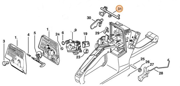 Вал переключателя (11251820901)