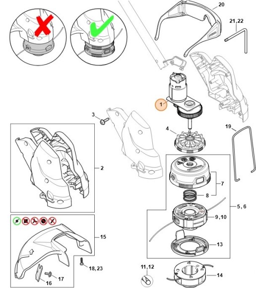 Електродвигун STIHL 45226000232