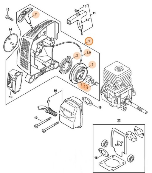 Пусковий пристрій STIHL 46011904000