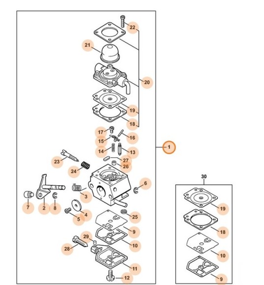 C1Q-S42D карбюратор (42261200604)