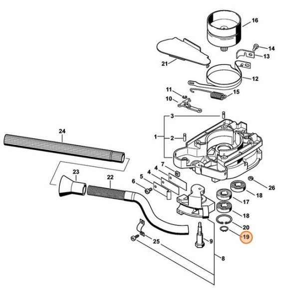 Пружинне стопорне кільце 13 х 1 STIHL 94556211300