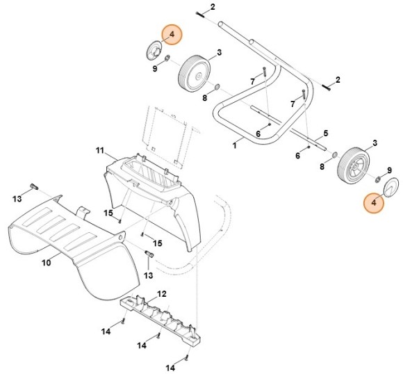 Кришка колеса STIHL 61007040300