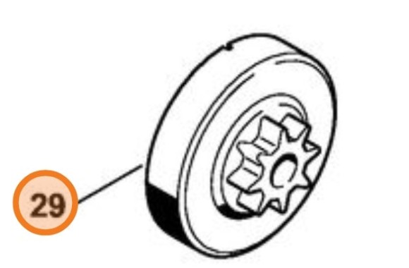 Ланцюгова зірочка 3/8" 8зубів STIHL 11286402004