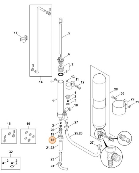 Барашкова гайка STIHL 42477084800