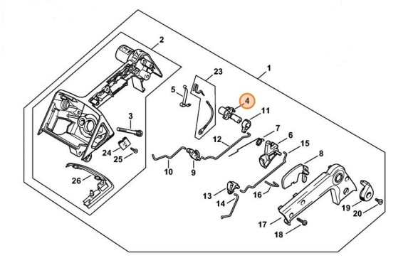 Вал переключателя (11291800900)