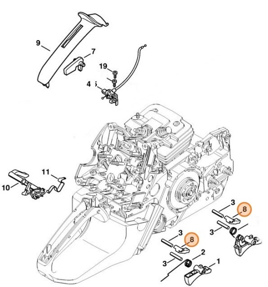 Буксирний важіль STIHL 11381822700