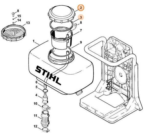 Кришка резервуара STIHL 42037000902