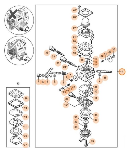 C1Q-S98D карбюратор (41801200601)