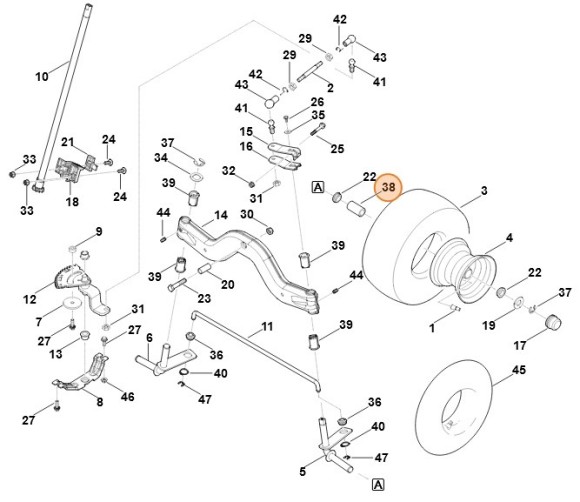 Комплект гольчатих роликів 20x30x65 STIHL 95120034660 Комплект гольчатих роликів 20x30x65 STIHL 95120034660