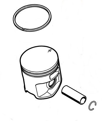 Поршень діам.42,5мм STIHL 11430302013