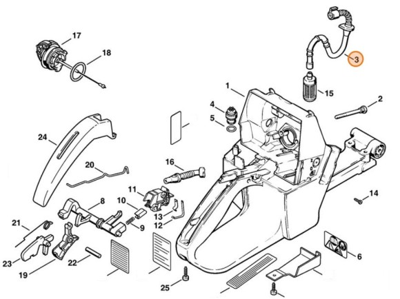 Шланг STIHL 11283507600
