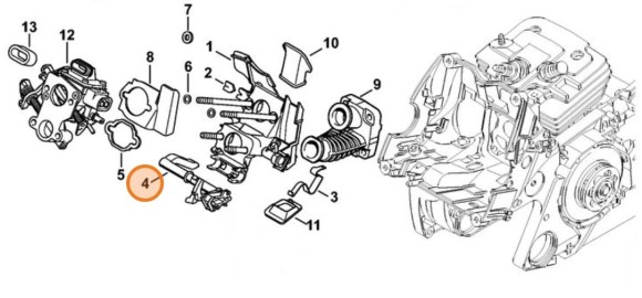 Вал переключателя (11381820900)
