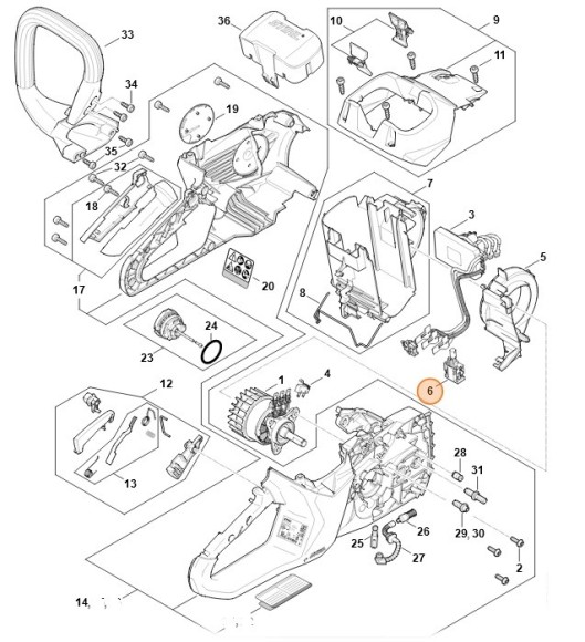 Вимикач STIHL 12504300501