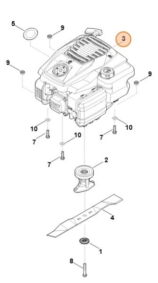 Бензиновый двигатель внутреннего сгорания EVC 200.4 (EVC200-0009) (63500111814)
