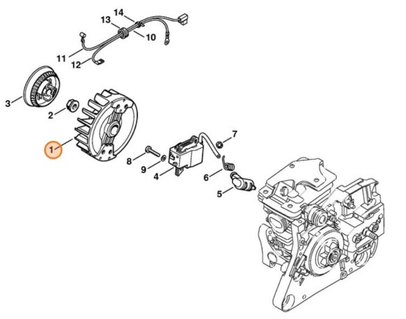 Маховик STIHL 11334001204