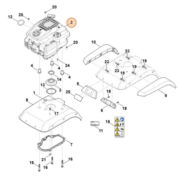 Бензиновый двигатель внутреннего сгорания EVC 200.4 C (62410111836)