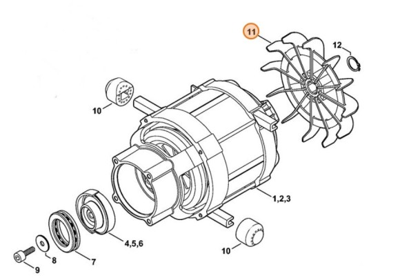Колесо лопасти вентилятора (47766073000)
