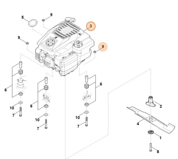 Бензиновый двигатель внутреннего сгорания EVC 200.4 C (63380111831)