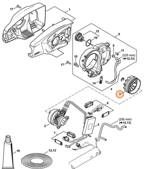 Колесо лопасти вентилятора (48576073002)