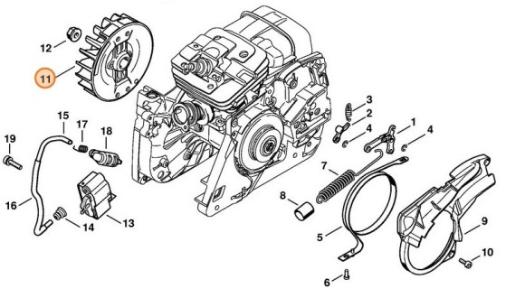 Маховик STIHL 11354001203