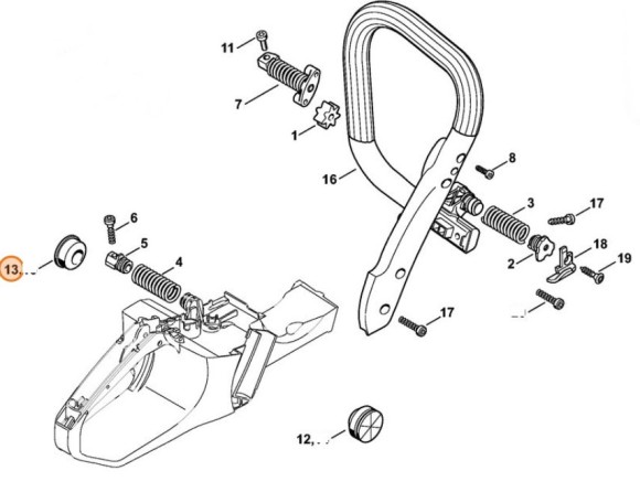 Упорний буфер STIHL 11387915902